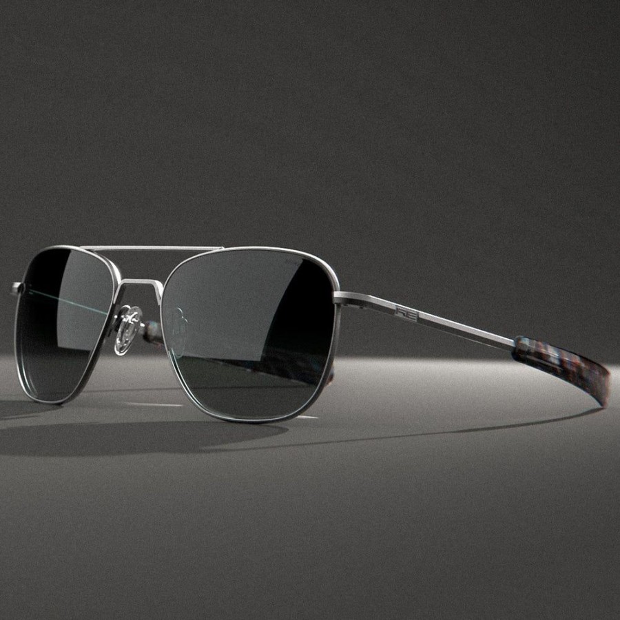 Randolph Engineering Aviator - Satin Gunmetal & Slate | Polarized Sunglasses