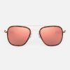 Randolph Engineering Aviator Fusion - 22K Rose Gold & Rose Tortoise Inlay & Rose Gold | Women'S Sunglasses