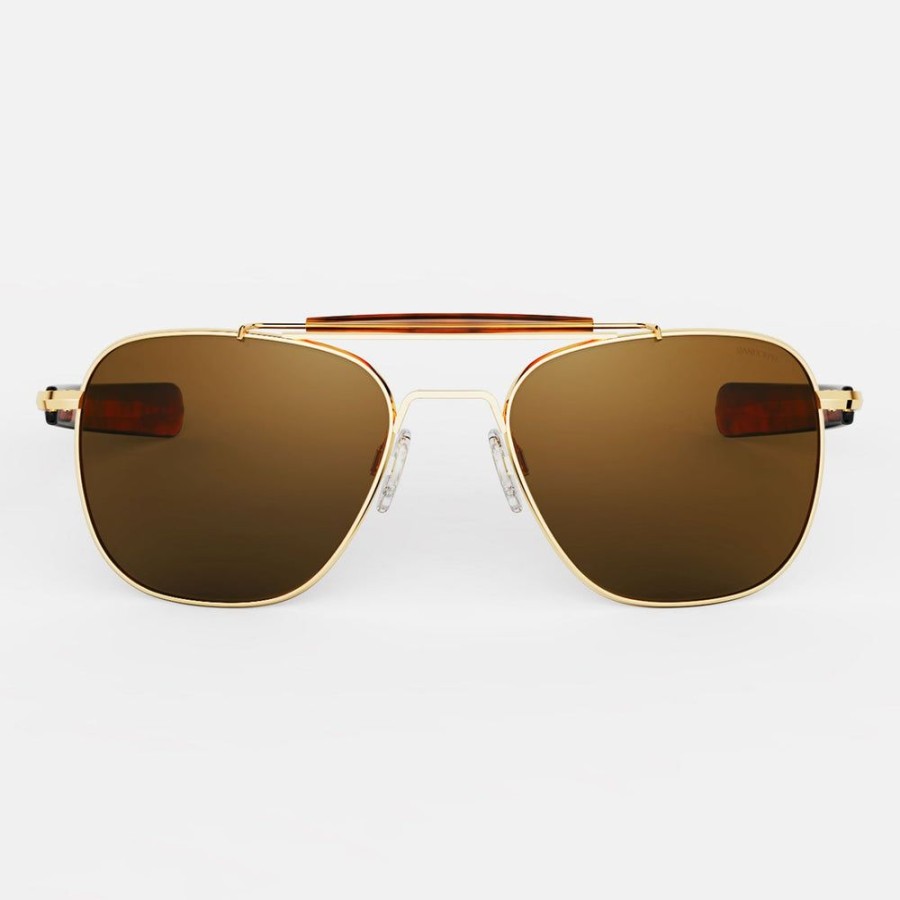 Randolph Engineering Aviator Ii - 23K Gold & American Tan | Polarized Sunglasses