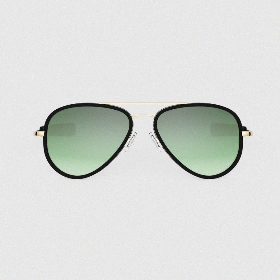 Randolph Engineering Concorde Fusion - 23K Gold & Evergreen | Women'S Sunglasses