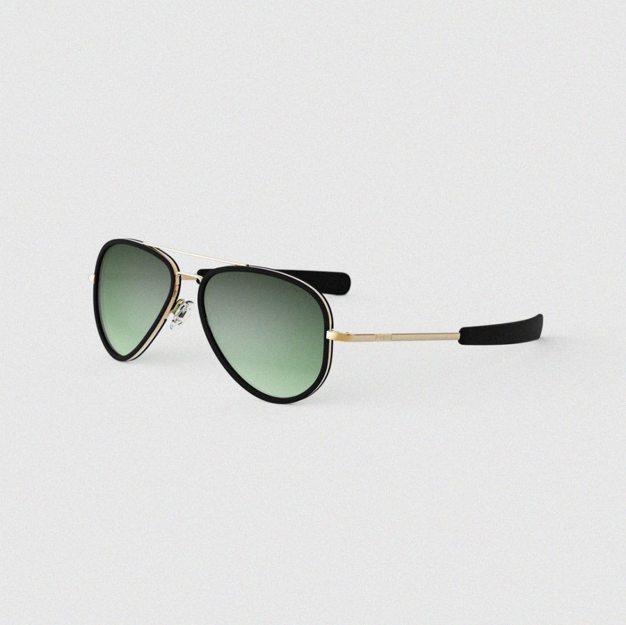 Randolph Engineering Concorde Fusion - 23K Gold & Evergreen | Women'S Sunglasses