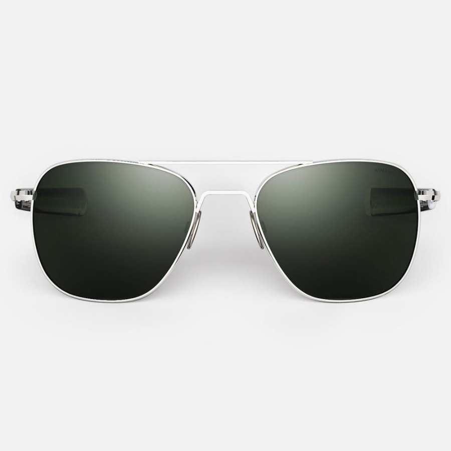 Randolph Engineering Aviator - 23K White Gold & Agx | Women'S Sunglasses