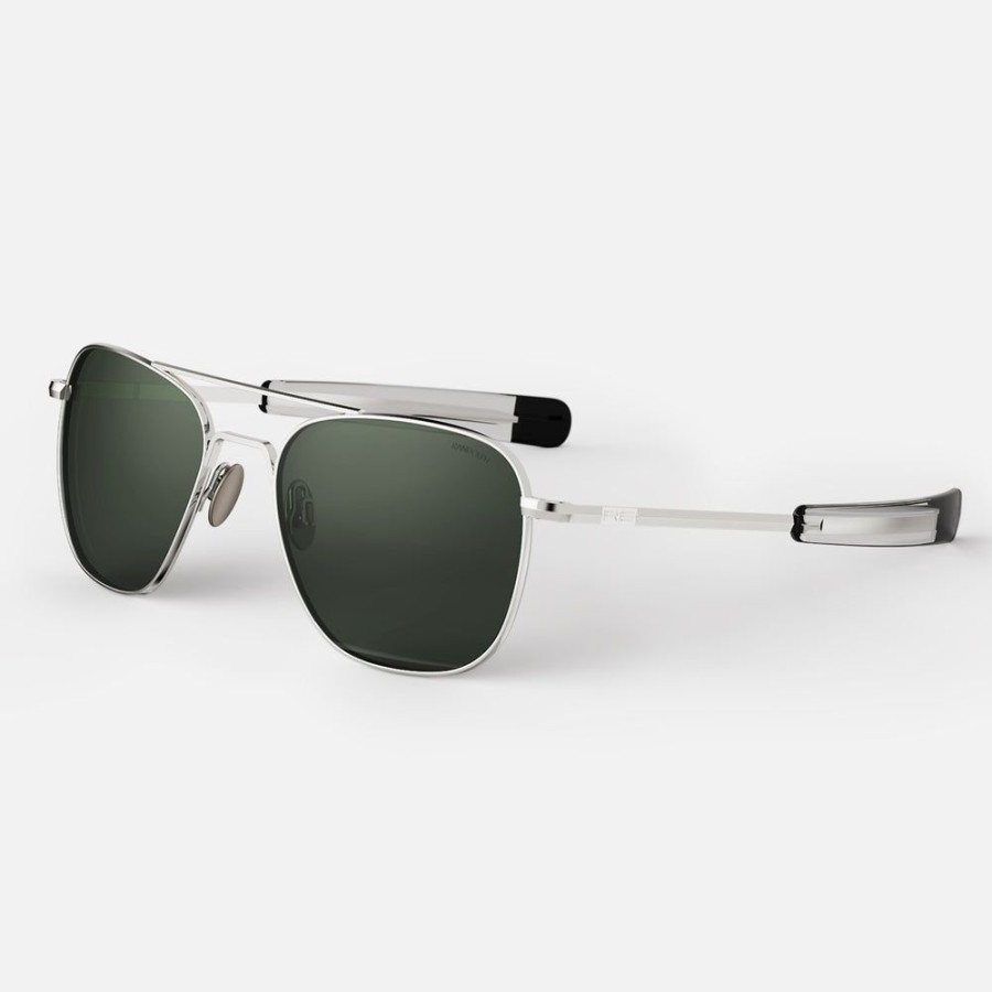 Randolph Engineering Aviator - 23K White Gold & Agx | Women'S Sunglasses