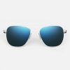 Randolph Engineering Aviator - 23K White Gold & Cobalt | Women'S Sunglasses