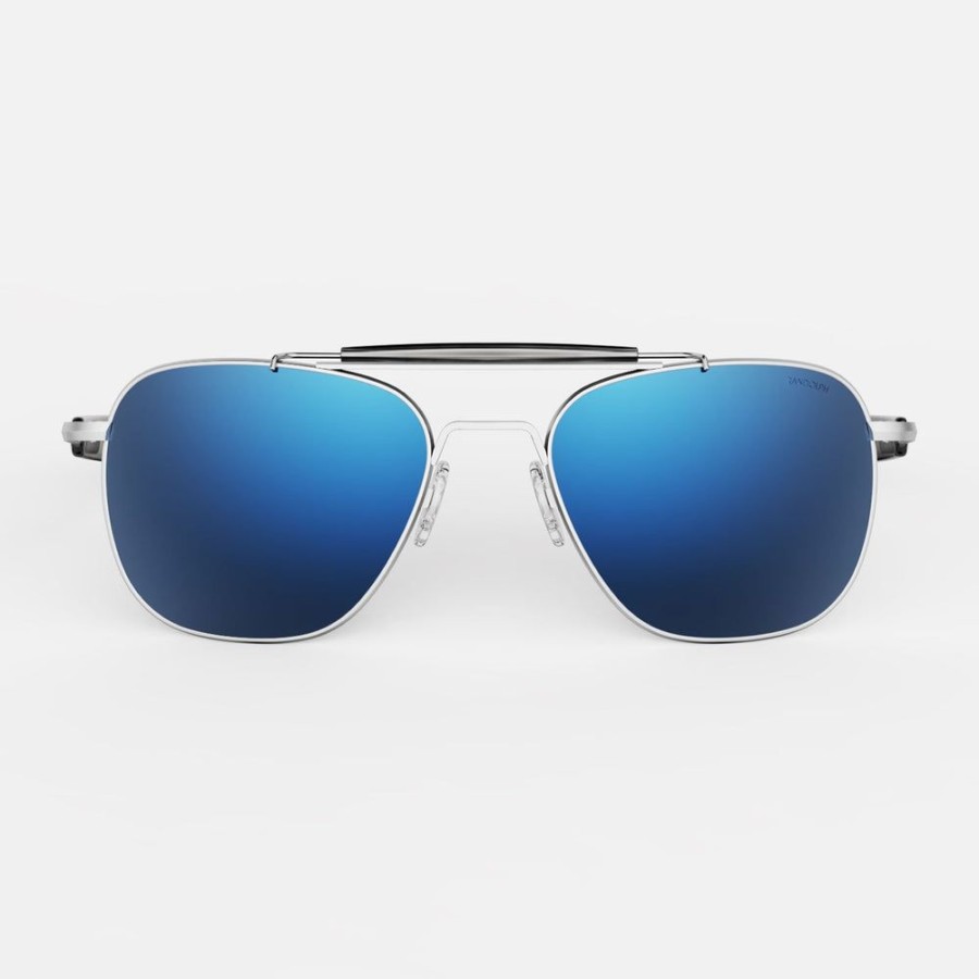 Randolph Engineering Aviator Ii - Matte Chrome & Atlantic Blue | Non-Polarized Sunglasses