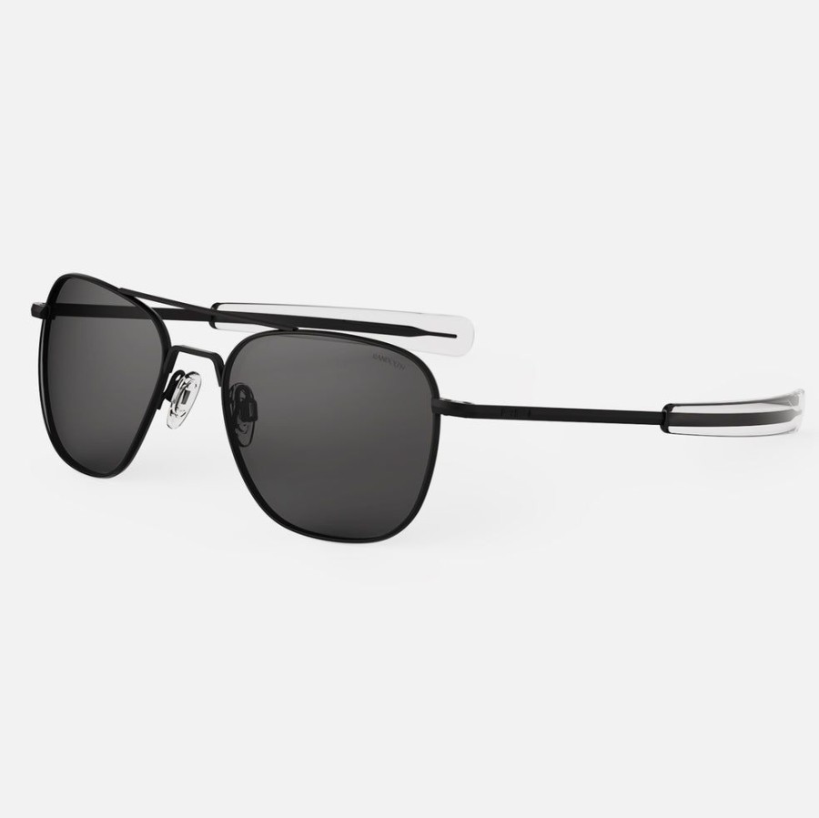 Randolph Engineering Aviator - Matte Black & American Gray | Women'S Sunglasses