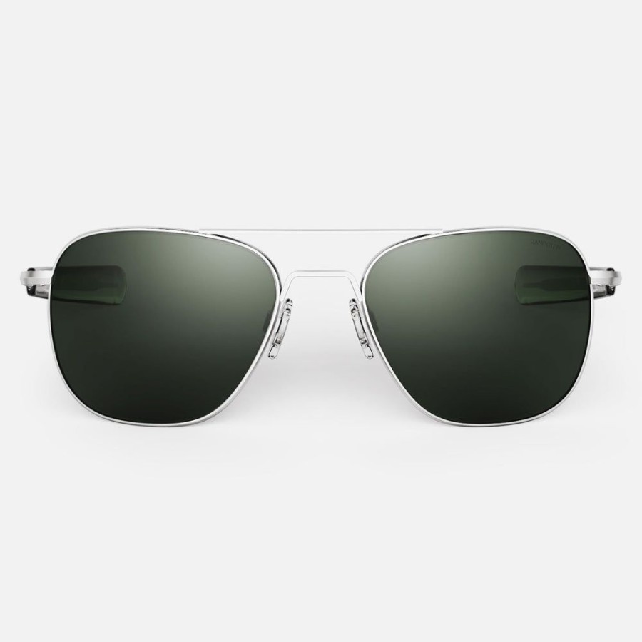 Randolph Engineering Aviator - Matte Chrome & Agx | Polarized Sunglasses