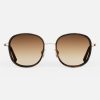 Randolph Engineering Elinor Fusion - 22K Rose Gold & Dark Chocolate Tortoise Inlay & Cape Sand | Women'S Sunglasses