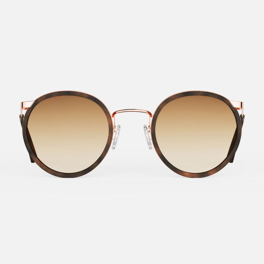 Randolph Engineering P3 Fusion - 22K Rose Gold & Dark Chocolate Tortoise Inlay & Cape Sand | Non-Polarized Sunglasses