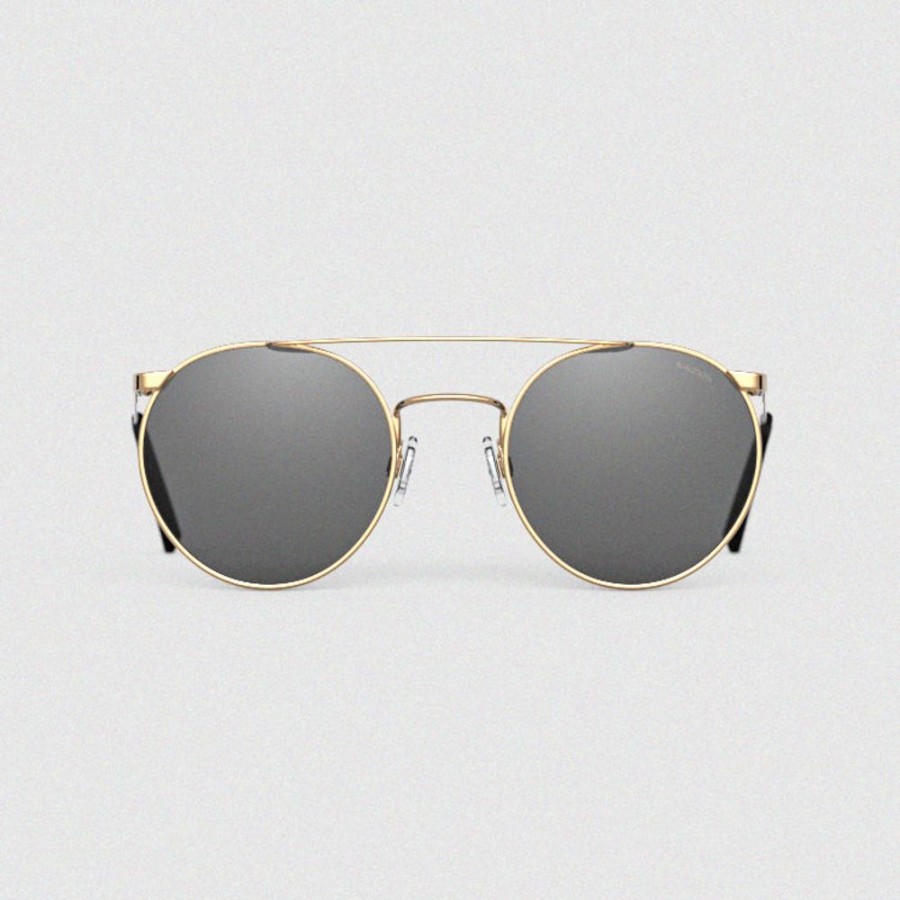 Randolph Engineering P3 Shadow - 23K Gold & American Gray (Small 49Mm) | Women'S Sunglasses