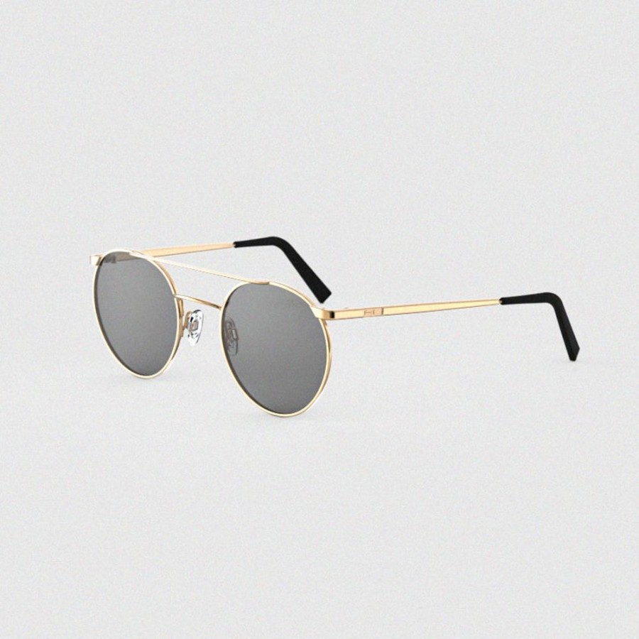 Randolph Engineering P3 Shadow - 23K Gold & American Gray (Small 49Mm) | Women'S Sunglasses