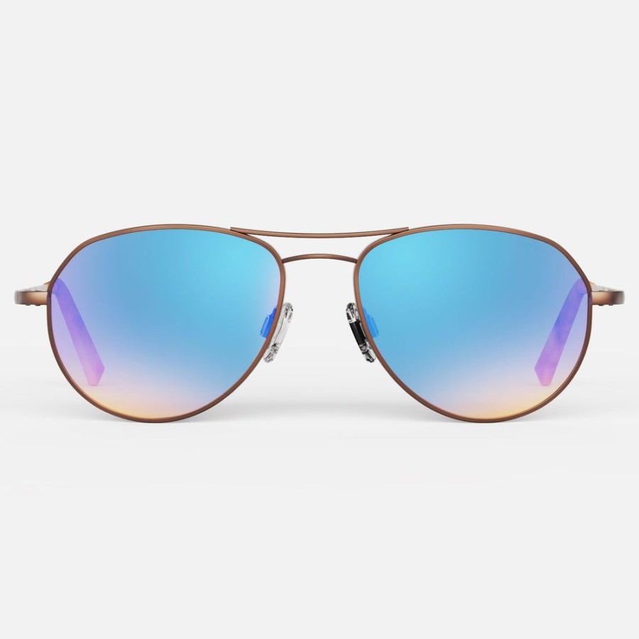 Randolph Engineering Thaden - 22K Satin Chocolate Gold & Northern Lights | Men'S Sunglasses