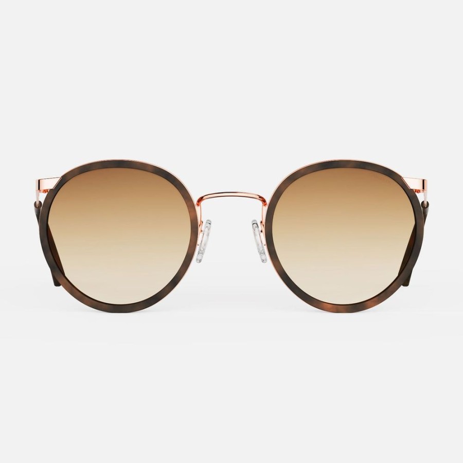 Randolph Engineering P3 Fusion - 22K Rose Gold & Dark Chocolate Tortoise Inlay & Cape Sand | Women'S Sunglasses