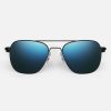 Randolph Engineering Aviator - Matte Black & Cobalt | Women'S Sunglasses