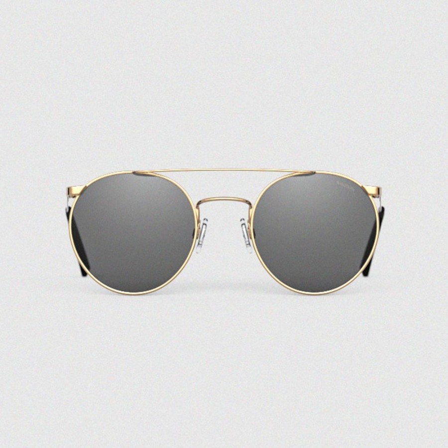 Randolph Engineering P3 Shadow - 23K Gold & American Gray (Small 49Mm) | Non-Polarized Sunglasses