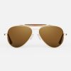 Randolph Engineering Sportsman - 23K Gold & American Tan | Men'S Sunglasses