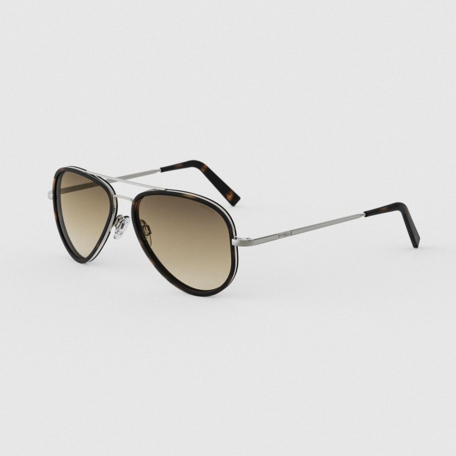 Randolph Engineering Concorde Fusion - Gunmetal & Matte Dark Havana Inlay | Non-Polarized Sunglasses