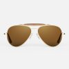 Randolph Engineering Sportsman - 23K Gold & American Tan | Polarized Sunglasses