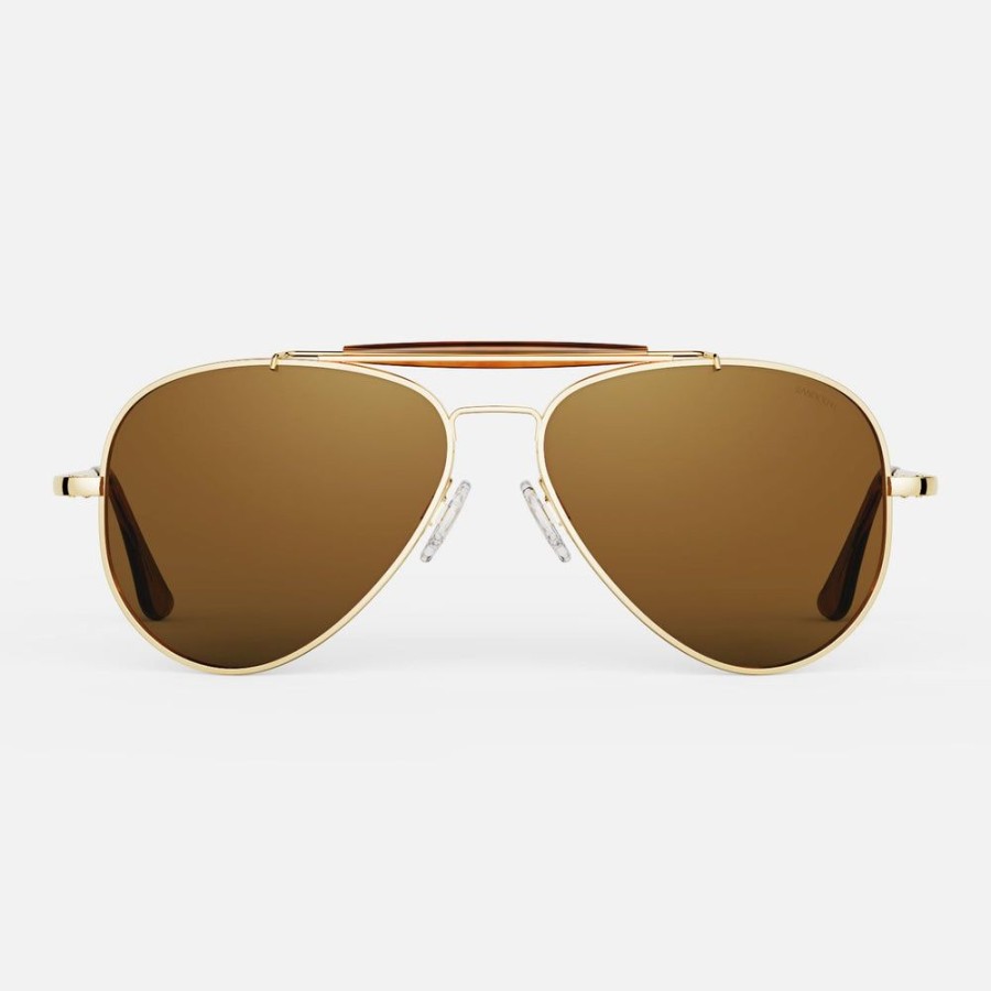 Randolph Engineering Sportsman - 23K Gold & American Tan | Polarized Sunglasses