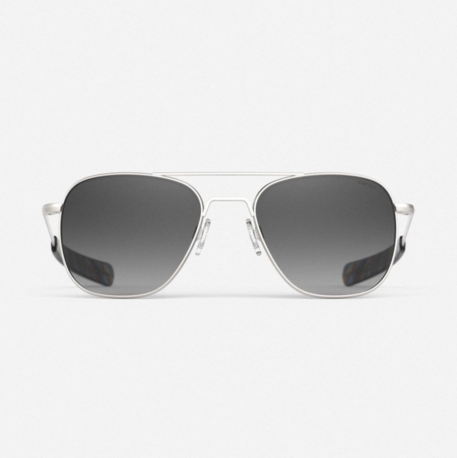 Randolph Engineering Aviator - Satin Silver & Coastal Gray | Polarized Sunglasses