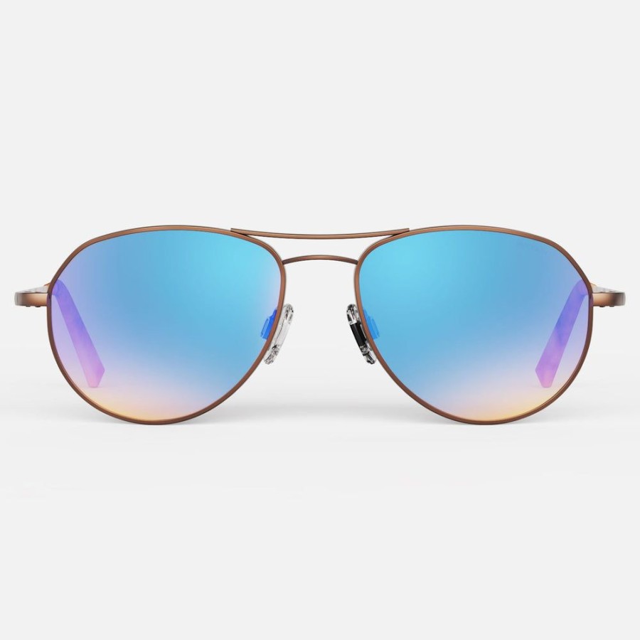 Randolph Engineering Thaden - 22K Satin Chocolate Gold & Northern Lights | Polarized Sunglasses