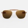 Randolph Engineering Aviator Ii - 23K Gold & American Tan | Women'S Sunglasses