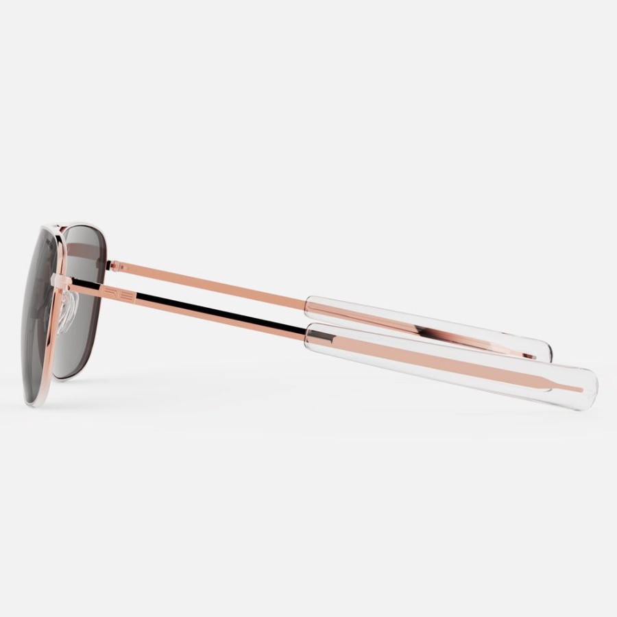 Randolph Engineering Aviator - 22K Rose Gold & American Gray | Women'S Sunglasses