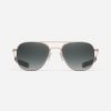 Randolph Engineering Aviator - 22K Satin Rose Gold & Slate | Polarized Sunglasses