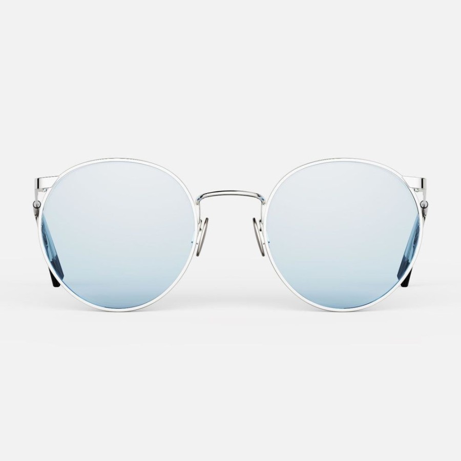 Randolph Engineering P3 - 23K White Gold & Blue Hydro | Women'S Sunglasses