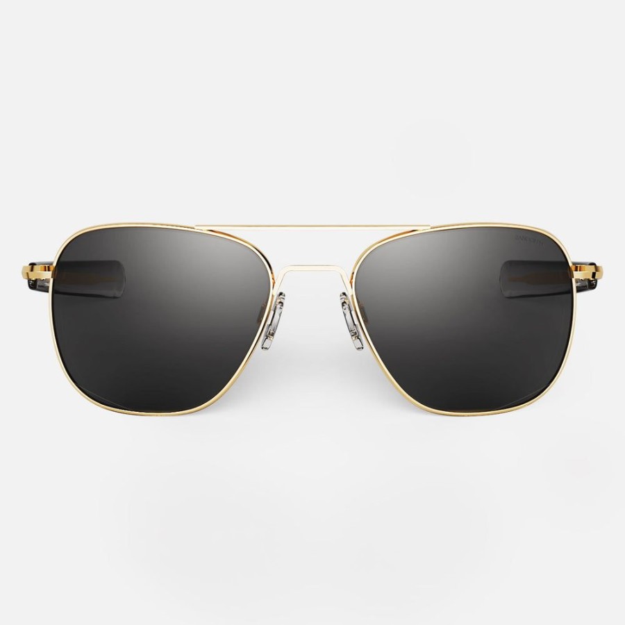 Randolph Engineering Aviator - 23K Gold & American Gray | Polarized Sunglasses