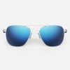 Randolph Engineering Aviator - Matte Chrome & Atlantic Blue | Women'S Sunglasses