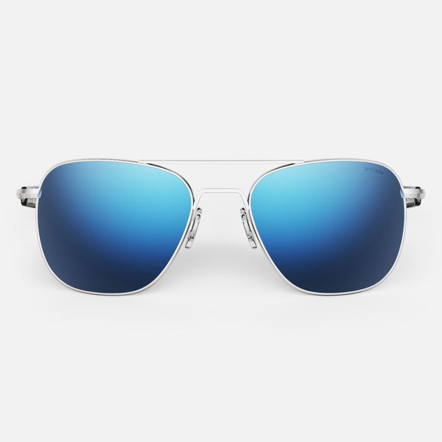 Randolph Engineering Aviator - Matte Chrome & Atlantic Blue | Women'S Sunglasses