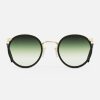 Randolph Engineering P3 Fusion - 23K Gold & Matte Onyx Inlay & Evergreen | Non-Polarized Sunglasses