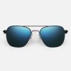 Randolph Engineering Aviator - Matte Black & Cobalt | Polarized Sunglasses