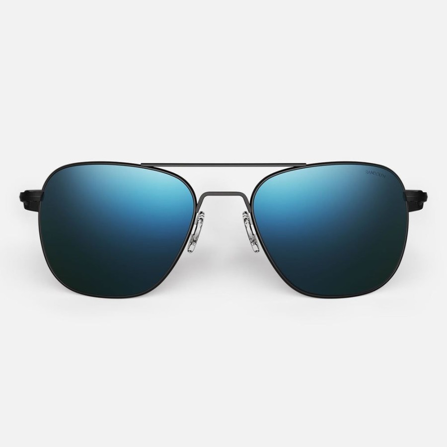 Randolph Engineering Aviator - Matte Black & Cobalt | Polarized Sunglasses