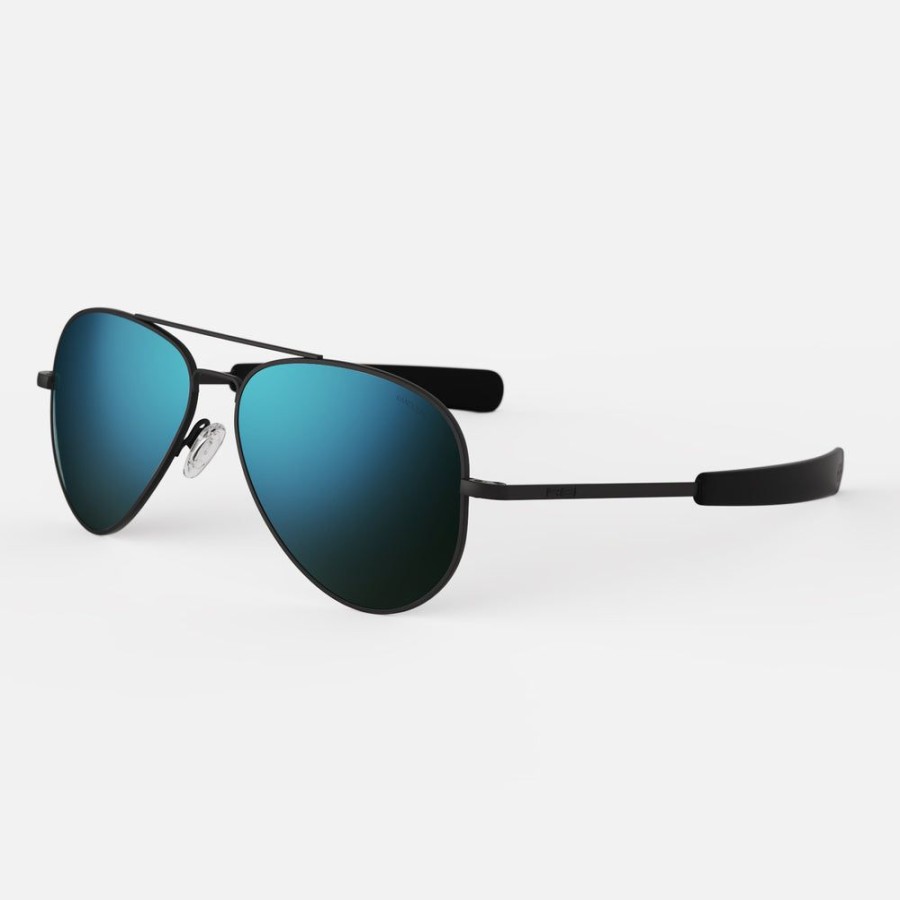 Randolph Engineering Concorde - Matte Black & Cobalt | Polarized Sunglasses