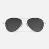 Randolph Engineering Amelia - Satin Silver & Coastal Gray | Polarized Sunglasses