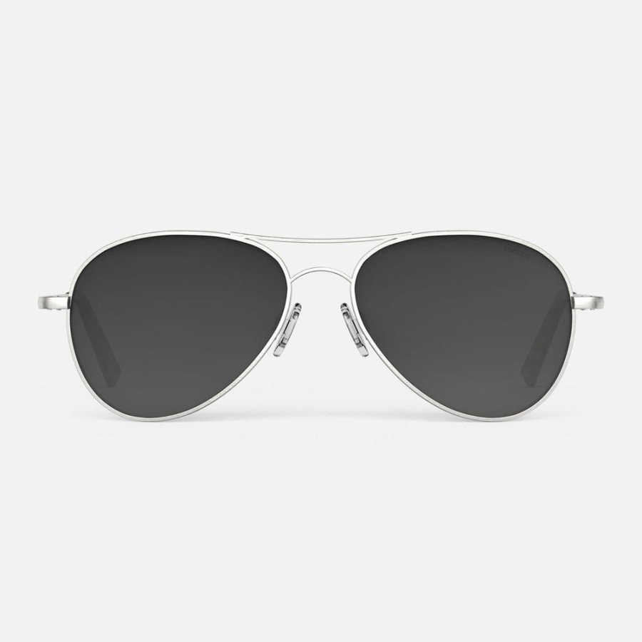 Randolph Engineering Amelia - Satin Silver & Coastal Gray | Polarized Sunglasses