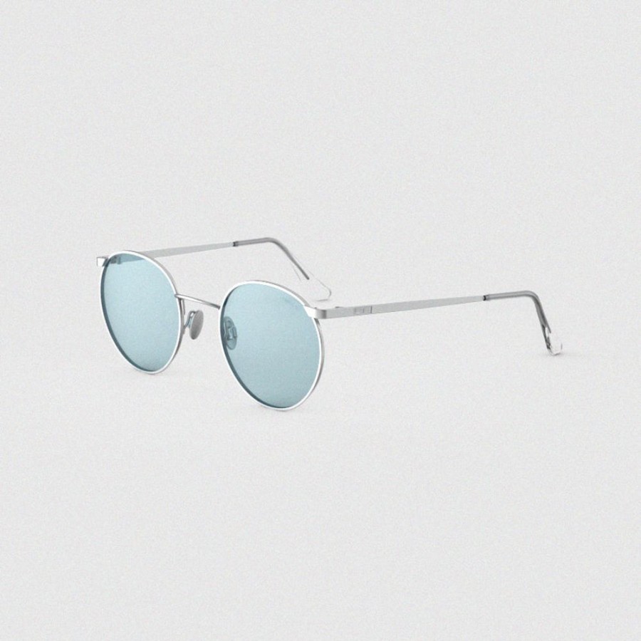 Randolph Engineering P3 - Matte Chrome & Blue Hydro | Non-Polarized Sunglasses