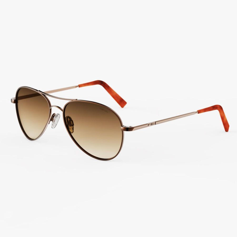 Randolph Engineering Amelia - 22K Chocolate Gold & Cape Sand | Women'S Sunglasses