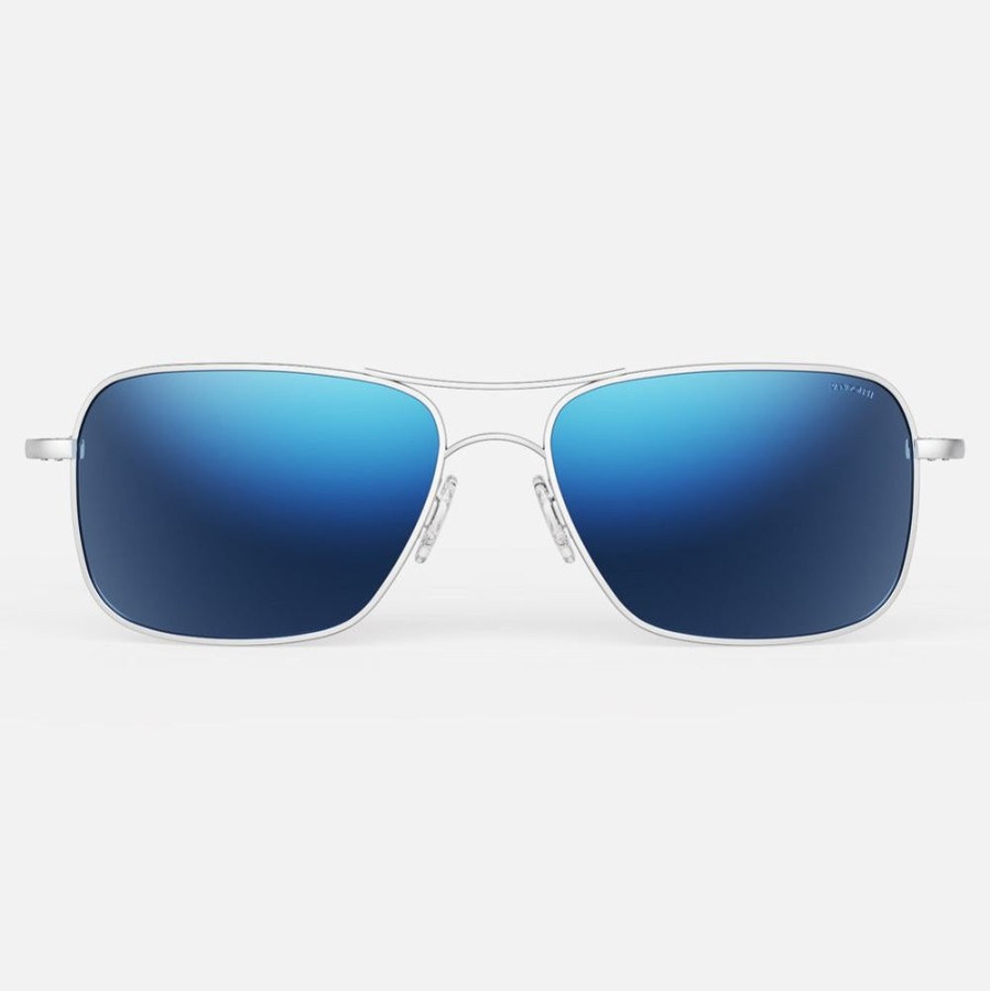 Randolph Engineering Archer - Matte Chrome & Atlantic Blue | Polarized Sunglasses