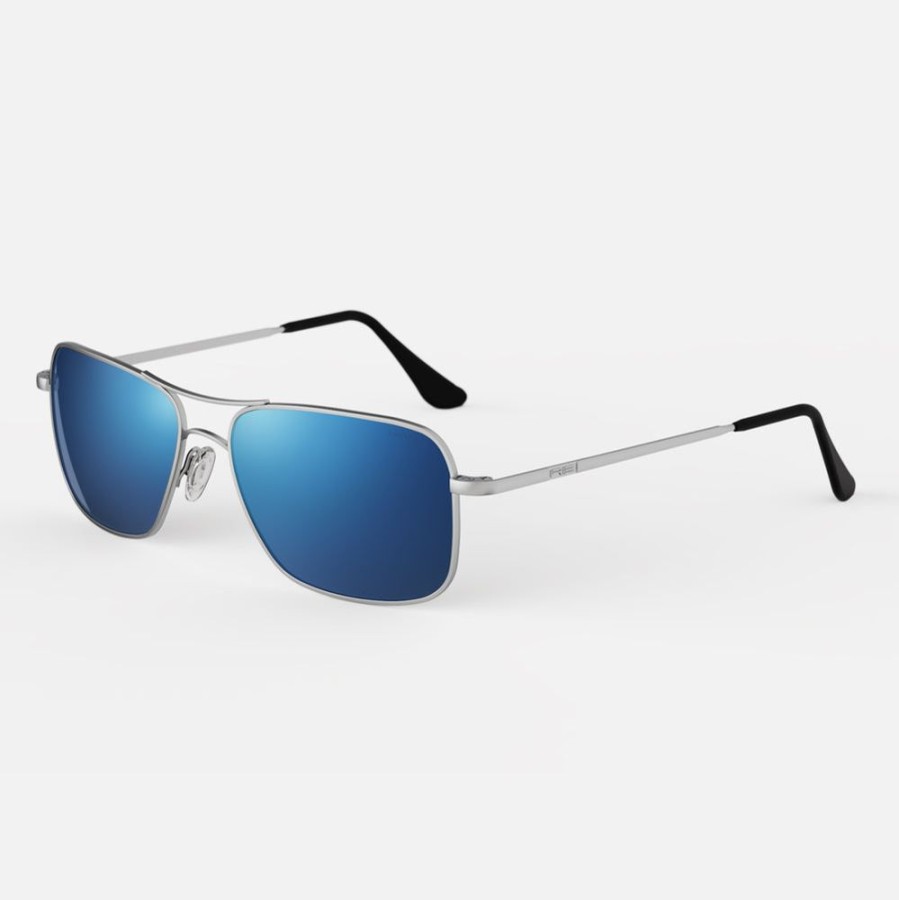 Randolph Engineering Archer - Matte Chrome & Atlantic Blue | Polarized Sunglasses