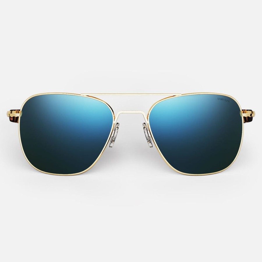 Randolph Engineering Aviator - 23K Gold & Cobalt | Women'S Sunglasses