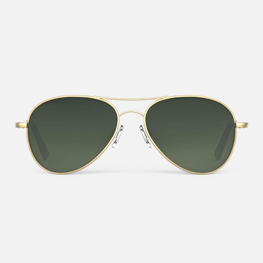 Randolph Engineering Amelia - 23K Satin Gold & Evergreen | Women'S Sunglasses